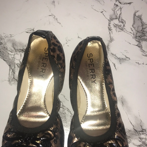 Sperry Elise top sider ballet flat leopard print - Picture 4 of 7